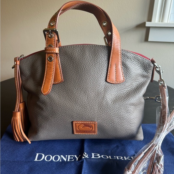 Dooney & Bourke Leather Trina Satchel - Picture 1 of 3